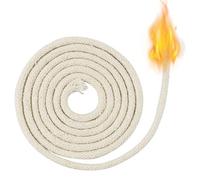 2 metri per lampade a olio, 4 mm Candle Wick, stoppini in cotone intrecciato, stoppino leggero per candele per lampade a olio e candele fai da te, 100 cm x 2