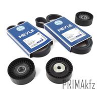 2 Meyle Cinghia Scanalata+2 Galoppino+Puleggia per BMW E46 E39 E38 X5 Z3