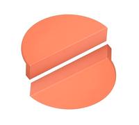 2 Mezza Luna Maniglia per cassetto a semicerchio Manopole lega di alluminio pomelli decorativi Multicolore Tiretti maniglie per tirare per armadietti,Camera per bambini (74mm,Orange)