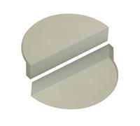 2 Mezza Luna Maniglia per cassetto a semicerchio Manopole lega di alluminio pomelli decorativi Multicolore Tiretti maniglie per tirare per armadietti,Camera per bambini (100mm,Green)