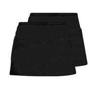 2 Mezzo Grembiule Con Tasche, Corto, Resistente Alle Macchie, Impermeabile Per Cucina, Giardinaggio, Ristorante, Caffetteria (Nero)