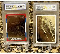 2 " Michael Jordan Fleer 10TH Anniversario Oro Grado Gemma MT 10 Recluta Lotto