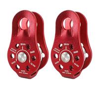 2 micro pulegge fisse in alluminio, 28 Kn per uso generico, puleggia carrello per arrampicata, trasporto, sartiame e salvataggio, design forte e leggero