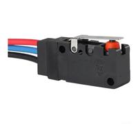 2 microinterruttori impermeabili IP67 SPDT 3 pin 5 A 125/250 V con rullo a leva rimovibile per interni ed esterni (3 fili)