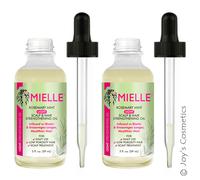 2 MIELLE Rosemary Mint Light Scalp & Hair Strengthening Oil " 2 Pezzi Luce Set "
