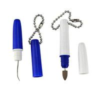 2 mini cancellini da viaggio per rimuovere placca e tartaro, portatili, con catenella, per uso interdentale, per viaggi, casa, uso esterno