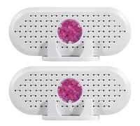 2 mini deumidificatori, ricaricabili tramite USB e riutilizzabili, silenzioso, compatto, indicatore di umidità visivo per armadio e armadio, uso domestico, 15 x 6,5 cm
