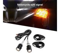 2 Mini LED Indicatori Frecce Targa Moto Giallo Amber Lampi Luce