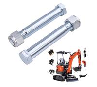 2 mini perni per escavatore da 25 mm, bulloni a benna per piccoli scavatori, accessori per escavatori cinesi HT08, HT10, HT12, HT13, HT15, HT16, HT18, HT20, ecc