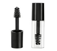 2 mini tubetti vuoti neri da 3 ml per mascara, con bacchetta, contenitore per olio per ciglia e sopracciglia, contenitore per olio di ricino, piccolo flacone per campioni di olio di ricino, per casa e