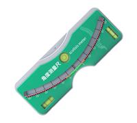 2 Misuratori portatili di deformazione spinale Design leggero Precisione a 30 ° Bolla incorporata per allineamento domestico Costruire in livelli Strumento per scoliosi a bolle