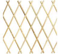 Virsus 1 Traliccio Estensibile in Bamboo Naturale 3618, Diametro 12-14 mm, per Sostegno a Muro di Fiori e pianti rampicanti, per Decorazione Esterni Pannello Recinzione Giardino, terrazzo (180x90 cm)