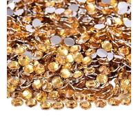 2 mm-6 mm rotondi non hotfix glitter Bling manicure strass argento resina flatback strass colla su perline nail art gemme per unghie fai da te-Topaz-4.0 mm 2000 pezzi