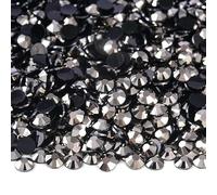 2 mm-6 mm rotondi non hotfix glitter Bling manicure strass argento resina flatback strass colla su perline nail art gemme per unghie fai da te-ematite-4,0 mm 2000 pezzi
