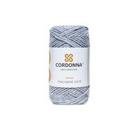 2 mm Cordonna Filo per Macramè in Cotone da con 25 Fili Spago per Macramè Intrecciato da 100 m per Artigianato Corda in Cotone Colorato per Artigianato, Arazzi e Forniture per - Verde