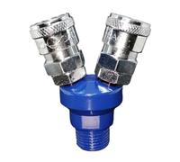 2 modi 1/2 "BSP maschio tipo C tubo dell'aria accoppiatore rapido connettore normale non bloccante
