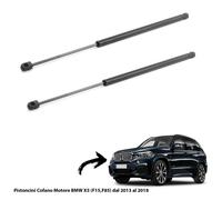 2 MOLLE A GAS PISTONCINI COFANO MOTORE X BMW X5 (F15,F85) DAL 2013
