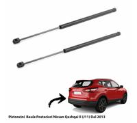 2 MOLLE A GAS PISTONCINI PORTELLONE BAGAGLI PER NISSAN QASHQAI II (J11) 2013