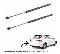 2 MOLLE A GAS PISTONI PISTONCINI PORTELLONE BAGAGLI AUDI A3 (8V1,8VK) DAL 2012