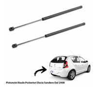2 MOLLE A GAS PISTONI PISTONCINI PORTELONE BAGAGLI DACIA SANDERO DAL 2008