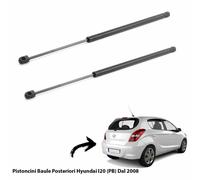 2 MOLLE A GAS PISTONI PISTONCINI PORTELONE BAGAGLI HYUNDAI I20 (PB) 2008