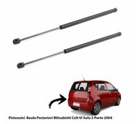 2 MOLLE A GAS PISTONI PISTONCINI PORTELONE BAGAGLI MITSUBISHI COLT VI 2004