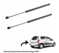2 MOLLE A GAS PISTONI PISTONCINI PORTELONE BAGAGLI RENAULT TWINGO II 2007