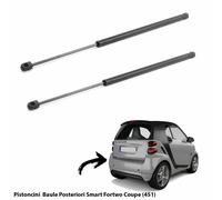 2 MOLLE A GAS PISTONI PISTONCINI PORTELONE BAGAGLI SMART FORTWO COUPE (451)