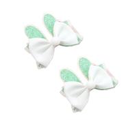 2 mollette, forcine per capelli antiscivolo, per bambini, conigli, pasquali