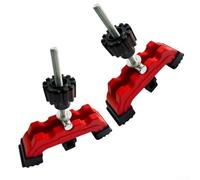 2 morsetti a T per la lavorazione del legno per tavolo router CNC con manopola girevole, struttura in plastica, design multi-posizionabile per la lavorazione del legno e del metallo