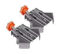 2 morsetti ad angolo retto di 90 gradi, in acciaio inox, per la lavorazione del legno e progetti fai da te (aperti)