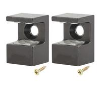 2 morsetti per mensole in vetro in lega di zinco con viti regolabili, staffe cromate per pannelli spessi 6-8 mm, moderni supporti fissi per armadietti del vino, installazione di bagno o cucina