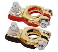 2 morsetti terminali per batteria, 12 V/24 V, connettori positivi e negativi per auto, camion, caravan, barca, anti corrosione (B)