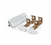 2 MT PROFILO ALLUMINIO ANGOLARE PER STRIP LED BARRA PROFILATO + COPERTURA OPACA