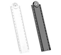 2 Multiuso in Plastica Pieghevole Righello Righello Strumento Misurazione Della Geometria Per La Progettazione Forniture Per Ufficio Tecnico