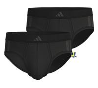 Adidas Slip Intimo Uomo Active Flex Cotton Low Rise 3 Stripes 2 pezzi Black_4am007 M