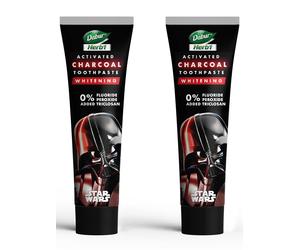 2 n. Dabur Herb'l carbone attivo e dentifricio sbiancante alla menta - 120 g