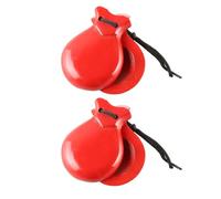 2 nacchere da ballo flamenco con corda battacchio a mano strumento musicale Orff