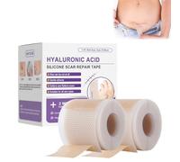 2 nastri in silicone per cicatrici e cicatrici in silicone all'acido ialuronico, nastro per cicatrici e rughe, nastro per cicatrici per tutti i tipi di pelle
