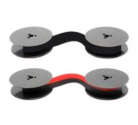 2 Nastri Macchina da Scrivere Compatibile con Olivetti GR-4, 1 Nero + 1 Rosso/Nero, Nastro in Nylon 8 m, Bobina Ø 52 mm, Facile da Installare, per Gr4 24 32 22 82 34 35