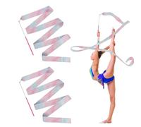 2 Nastri Ritmica per Bambini,Nastri Ginnastica Ritmica con Impugnatura Antiscivolo,Regalo Colorato e Divertente per Ginnastica Ritmica Sportiva,Circo,Competizioni,Accessori da Ballerina,Lunghezza 2m
