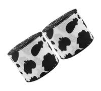 2 nastro in poliestere con stampa animale da mucca per ghirlanda per la