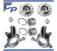 2 Nocca Anteriore Per Renault Master II + 2 Cuscinetto 2 Mozzo Dal 2007 24 Mm