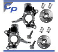 2 Nocca Anteriore Sinistra Destra Per Audi A3 Q3 + 2 Cuscinetto Ruota