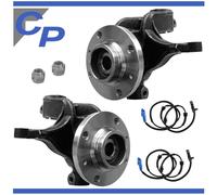 2 Nocche Anteriori Per Citroen C2 C3 + 2 Cuscinetti Mozzo Sensore ABS Montati