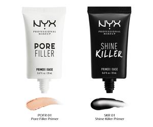 2 NYX Pori Filler & Lucentezza Killer Viso Primer Set Pofr01+Skr01 Joy's