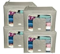 [2 o 4 Scatole per armadio] in Tessuto BEIGE 50x40x33cm da 66 L. - 1792