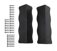 2 o 4 staffe angolari resistenti, perfette per la stabilità del letto da giardino e il rinforzo di strutture esterne (2 pezzi)