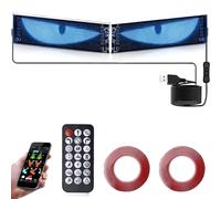 2 occhi LED per auto/camion, Devil Eyes Light, 10 x 35 cm, personalizzabili, con controllo app, telecomando Bluetooth, USB 5 V, luce per gli occhi del diavolo, per auto, camion, camion