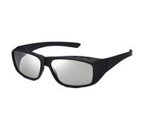 2 occhiali 3D, occhiali passivi per cinema 3D con montatura grande, per teatri, in resina leggera, colore nero
